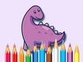 Juego Coloring Book: Dinosaur With Flowers