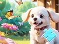 Juego Jigsaw Puzzle: Dog In Garden