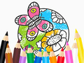 Juego Coloring Book: Butterfly With Flowe