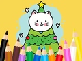 Juego Coloring Book: Cats And Christmas Tree