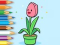 Juego Coloring Book: A Bunch Of Tulips