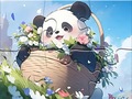 Juego Jigsaw Puzzle: Blanket Panda
