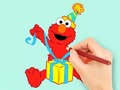 Juego Coloring Book: Elmo Gift