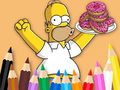 Juego Coloring Book: Simpson Doughnut