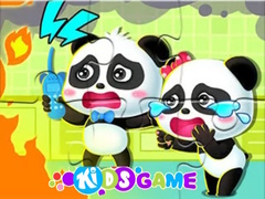 Juego Jigsaw Puzzle: Baby Panda Firework