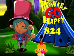 Juego Monkey Go Happy Stage 824