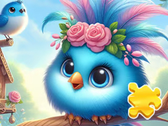 Juego Jigsaw Puzzle: Cute Blue Bird