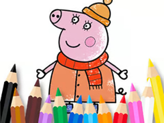 Juego Coloring Book: Mommy Pig Winter