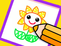 Juego Toddler Drawing: Beautiful Flower
