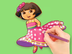 Juego Coloring Book: Dora Prepare Party