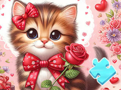 Juego Jigsaw Puzzle: Bowknot Cat