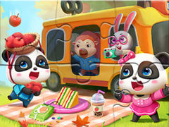 Juego Jigsaw Puzzle: Little Panda Picnic