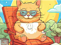 Juego Jigsaw Puzzle: Enjoying Cat