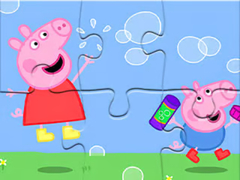 Juego Jigsaw Puzzle: Peppa Pig Blow Bubbles