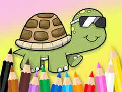 Juego Coloring Book: Sunglasses Turtle