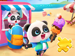 Juego Jigsaw Puzzle: Baby Panda Ice Cream Car