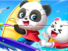 Juego Jigsaw Puzzle: Baby Panda Sailing