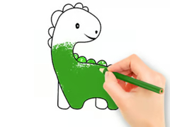 Juego Coloring Book: Lovely Baby Dinosaur