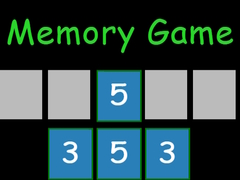 Juego Memory game