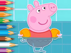 Juego Coloring Book: Peppa Swimming
