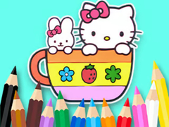 Juego Coloring Book: Kitty Cup