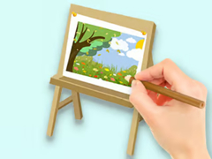 Juego Coloring Book: Paysage Drawing Board