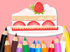 Juego Coloring Book: Strawberry Cake
