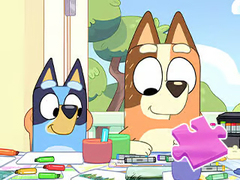 Juego Jigsaw Puzzle: Bluey Family Coloring Day