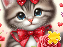 Juego Jigsaw Puzzle: Rose Cat