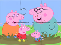 Juego Jigsaw Puzzle: Peppa Pig Muddy Puddles