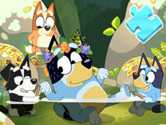 Juego Jigsaw Puzzle: Bluey Pool Spa