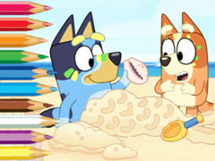 Juego Coloring Book: Bluey On The Beach