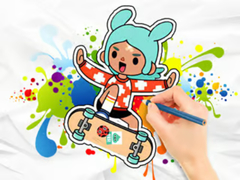 Juego Coloring Book: Toca Boca Skateboard