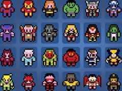 Juego Pictures By Numbers Superheroes