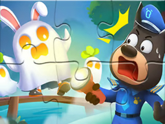 Juego Jigsaw Puzzle: Baby Panda Haunted Town