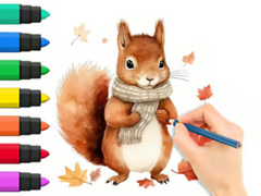 Juego Coloring Book: Autumn Squirrel