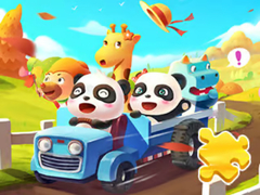 Juego Jigsaw Puzzle: Baby Panda Autumn