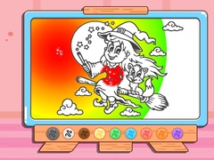Juego Coloring Book: Halloween Little Witch