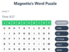 Juego Magnetto's Word Puzzle