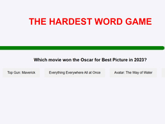 Juego The Hardest Word Game