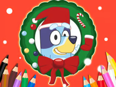 Juego Coloring Book: Bluey Santa Claus