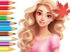 Juego Coloring Book: Barbie Autumn Tale