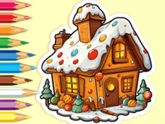 Juego Coloring Book: Christmas Candy House