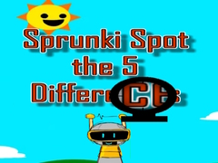 Juego Sprunki Spot the 5 Differences