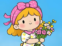 Juego Jigsaw Puzzle: Little Flower Girl