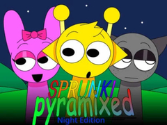 Juego Sprunki Pyramixed: Night Edition