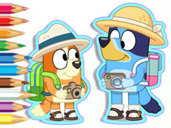 Juego Coloring Book: Bluey Camping