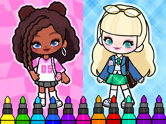 Juego Coloring Book: Aha World Sporty Girl