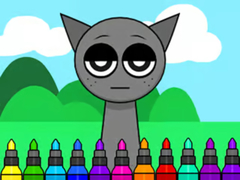 Juego Coloring Book: Sprunki Incredibox Gray