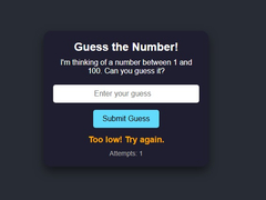 Juego Number Guessing